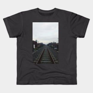 evening view in arailway closet to my house Kids T-Shirt